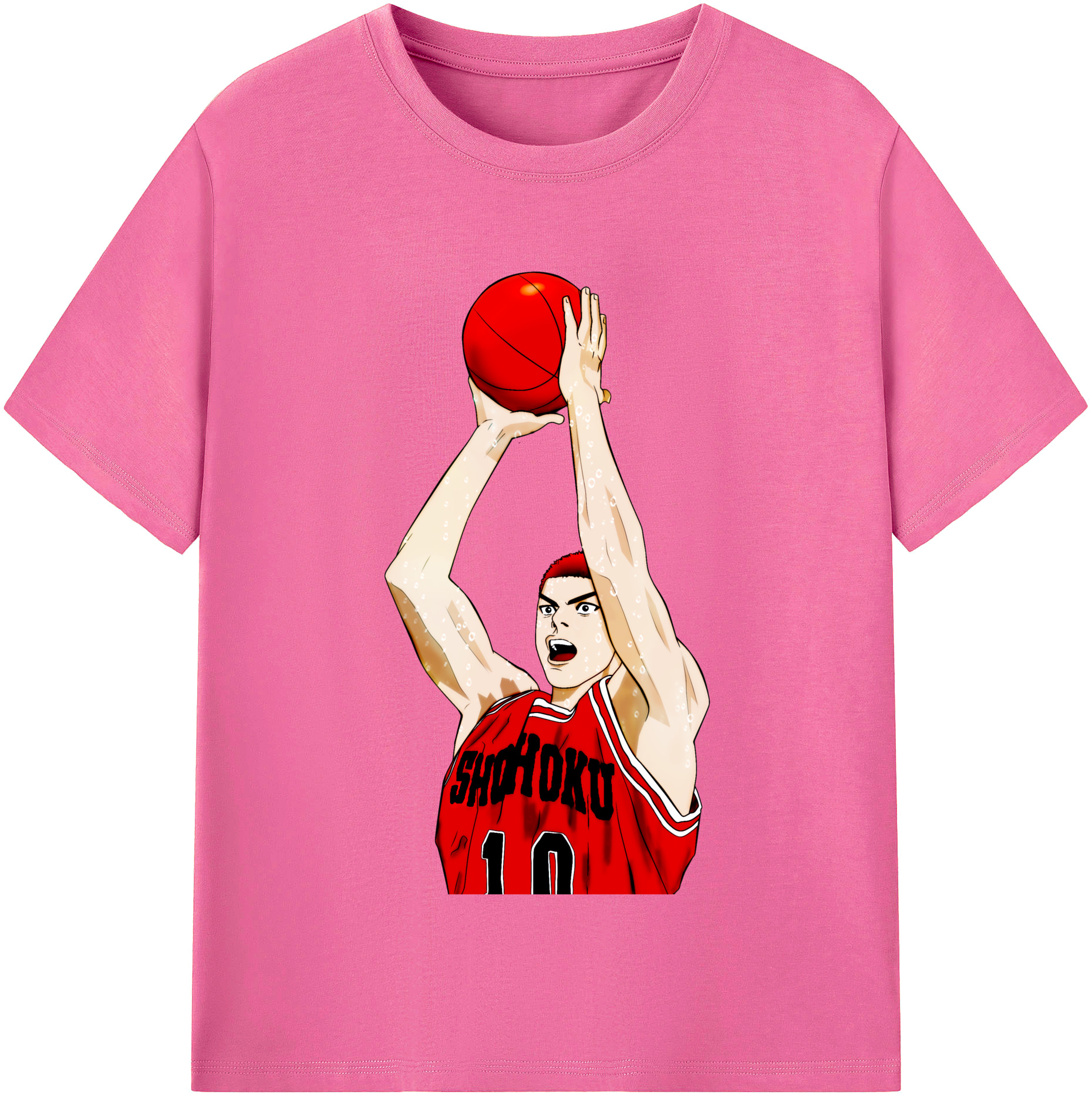 （画像用） SLAM DUNK／スラムダンク レディースカジュアルプリントTシャツ（綿100％）